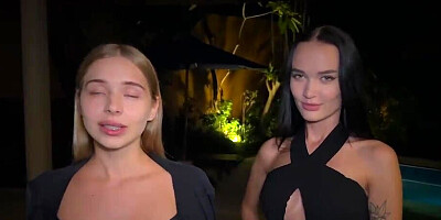 Sasha Sparrow teams up with a horny girl for a threesome