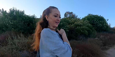 Alluring starlet Kendra Cole going for a hike with her man