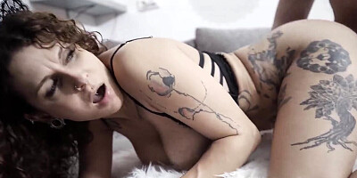 European pierced party babe fucks her passionate boyfriend
