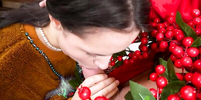 Beautiful girlfriend Rihanna Black gets pleasure from a big cock