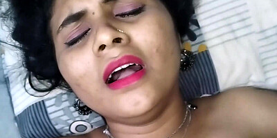 Close angles of a busty Indian MILF getting licked