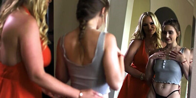 Hot MILF Rachael Cavalli loves teen Laney Grey's tongue