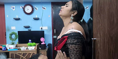 Busty Desi MILF making out and getting fucked hard