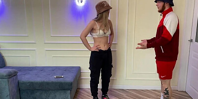 Seductive bucket hat girl getting fucked by her boyfriend