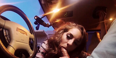 Cute looking American pornstar gets fucked outdoors