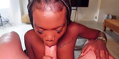 Ebony Girl Found In Thailand Gives Amazing Blowjobs