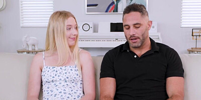 No condom fuck with a pasty teen who wants older dick