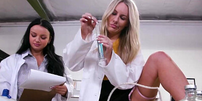 Slutty scientists are going to get fucked in an FFM scene