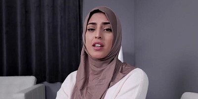 Young hijab hottie is going to get her hairy pussy BANGED