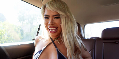 Slut Luna Luxe gets fucked by a black stranger