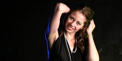 Sexy cutie Nicole stripped naked in front of the camera