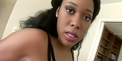 Pretty Ebony Doll Rides Dick Before A Massive Facial