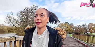 German Ebony Amateur Teen 18+ Having Public Sex