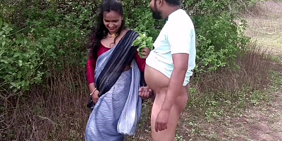 Indian couple going to the jungle and having sex