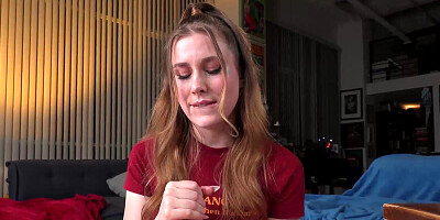 Fiona Sprouts shown in all of her glory in a POV vid