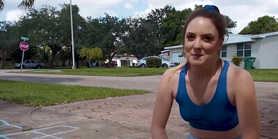 Kinsley Kane smirks as he rides that nasty fucking boner