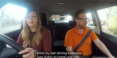 Ryan Ryder In 34f Boobs Bouncing In Driving Lesson