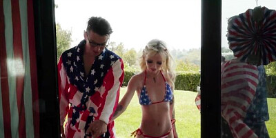 Pretty Ember Snow and Kate Bloom's teen 18 (18+) scene