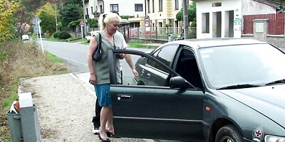 Rough siren at blonde mature dirt