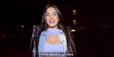Cheating Blowjob: Big Ass Nuria Millans Public Affair