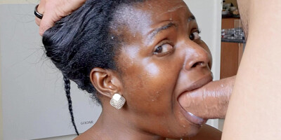 Big Boss In Amateur Black Maid Gives Sloppy Blowjob To American Big Cock Boss