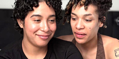 Puck Ellington and Carmen Canela in a hot lesbian video