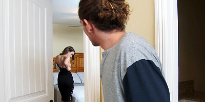 Juicy mommy Amber Bach enjoys a young fucker's cock