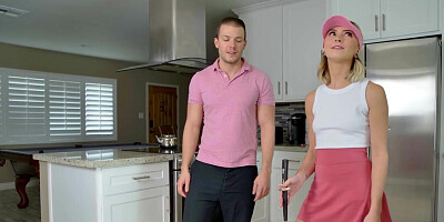 Golfer girl ends up getting fucked by her stepbrother