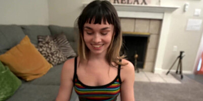 Young Lizzy Day couldn't resist her stepbrother's big cock
