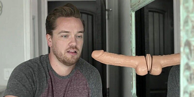 Two stepsisters are going to bang this dude's super cock