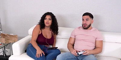 Big boobs stepsister seduces him very fucking easily