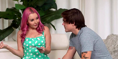 Nostalgic and naughty stepmom fucking her stepson