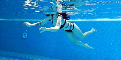 Flawless Sheril Blossom and Sheril's swimming pool teen (18+) action