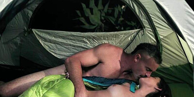 Tough Love X: Brunette Kylie Rocket pussy licking outdoors