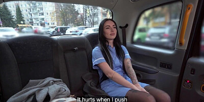 Making friends with a cab driver leads to a hot fucking