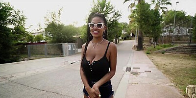 Tina Fire And Her Massive Heavy Natural Swinging Big Ebony Boobs