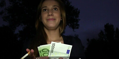 POV outdoor fuck with a public whore who CRAVES sex
