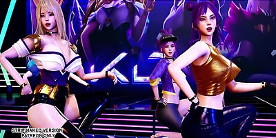 [mmd] Gfriend - Glass Bead Sexy Kpop Dance Ahri Akali Kaisa Seraphine Gwen Kda League Of Legends