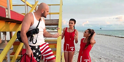 Fucking the hung lifeguard is the best part of their day