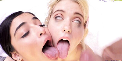 Goldie and Chloe's pornstar action