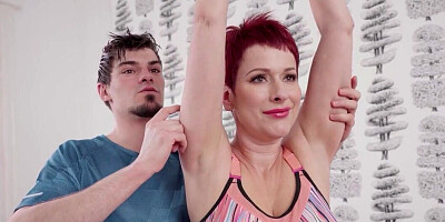 Josh Jo and Liza Pinelli fucking after the yoga workout
