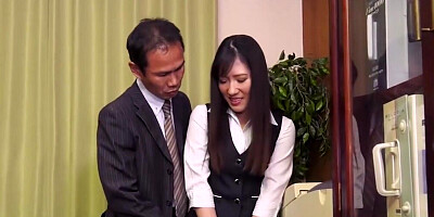 Sweet Asian lady allows her boss to pump her full of cum