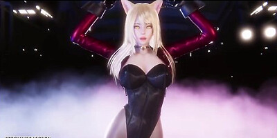 K-pop inspired hentai dance with unrestrained pleasure
