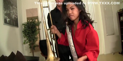 Girl From College Band Likes To Give Blowjobs And Eat Ass - Cindy Starfall, Valentina Rossini And Emma Mae