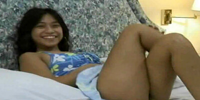 Exotic woman posing for the tourist in a vintage vid