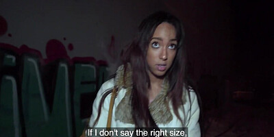 Brunette with a tight hole is going to take white dick