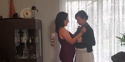 Big breasted lady fucks yet another big breasted lady
