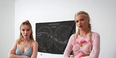 Messy cuckquean scene with a tight horny blonde hoe