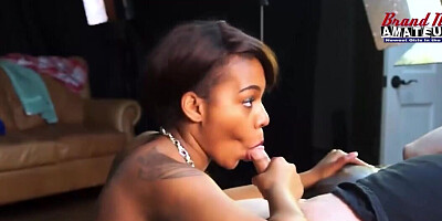 Hot ebony slut Skylar shows off her pro fucking skills
