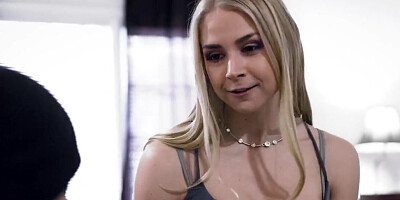 Big boobs blonde MILF wants to help him stay motivated
